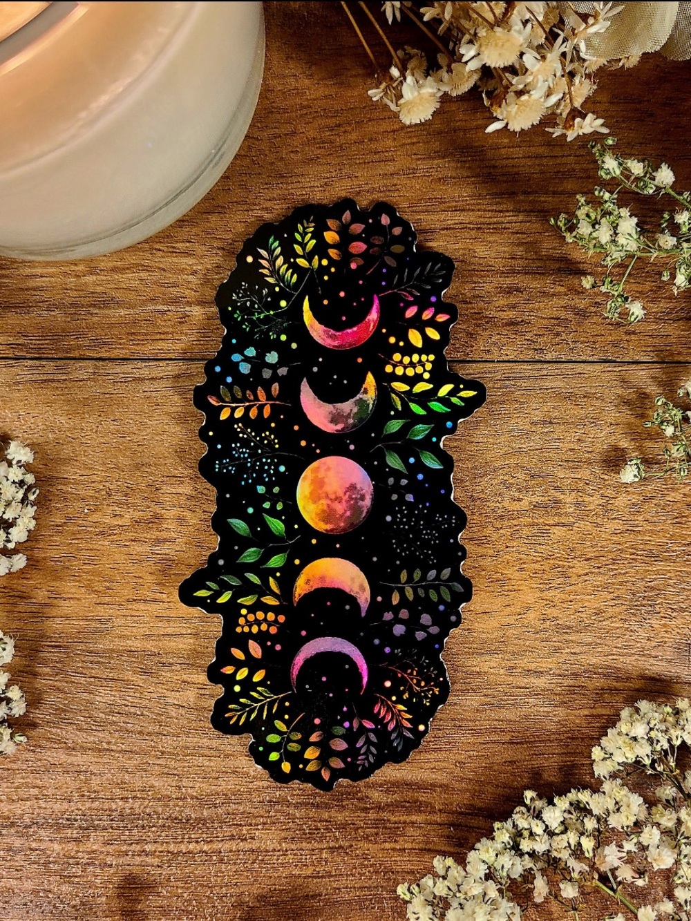 NEW Sticker - Moon Phase, 4.5” x 2.2”